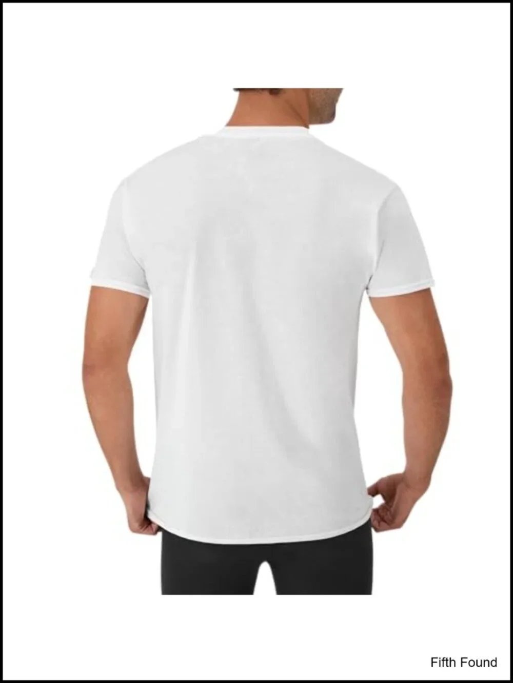 Men's V-Neck Cotton Undershirts 6-Pack Moisture-Wicking Breathable Tees